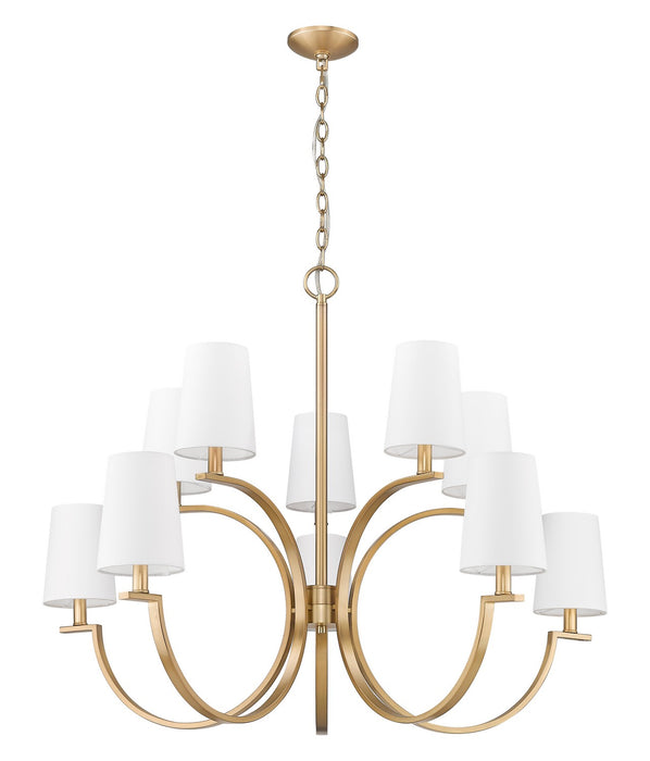 Z-Lite - 2016-10MGLD - Ten Light Chandelier - Cordelia - Modern Gold