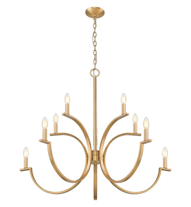 Z-Lite - 2016-10MGLD - Ten Light Chandelier - Cordelia - Modern Gold