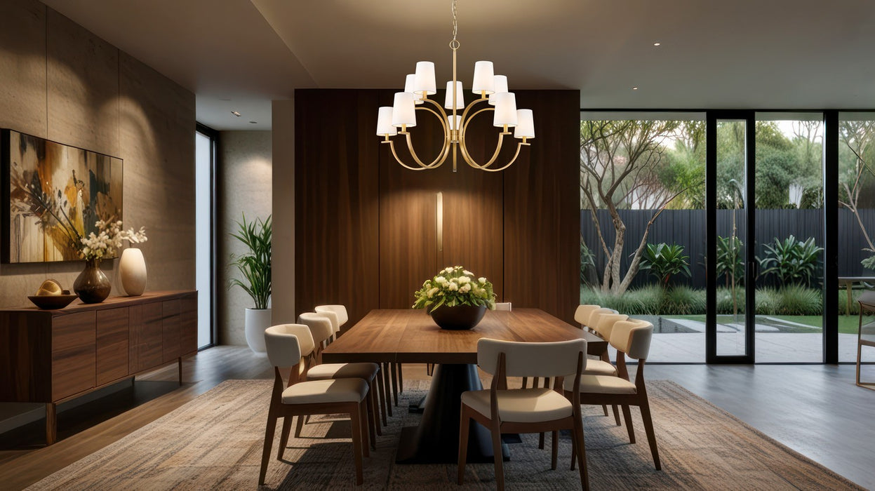 Z-Lite - 2016-10MGLD - Ten Light Chandelier - Cordelia - Modern Gold