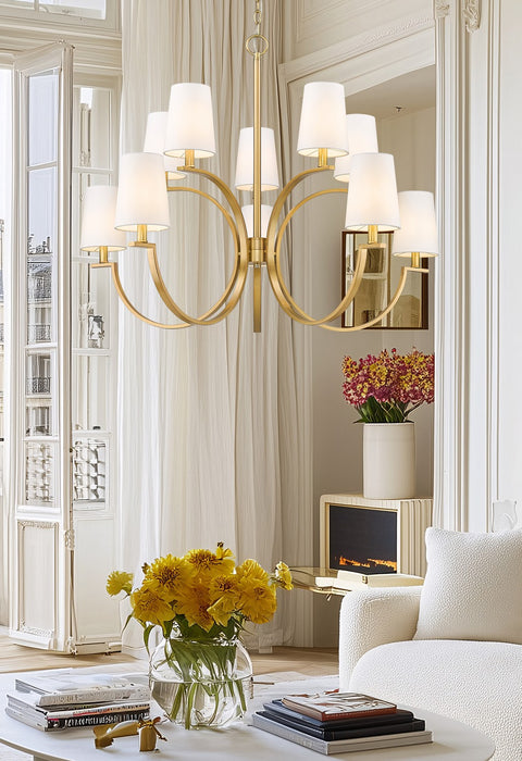 Z-Lite - 2016-10MGLD - Ten Light Chandelier - Cordelia - Modern Gold
