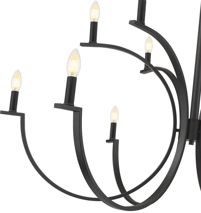 Z-Lite - 2016-12MB - 12 Light Chandelier - Cordelia - Matte Black