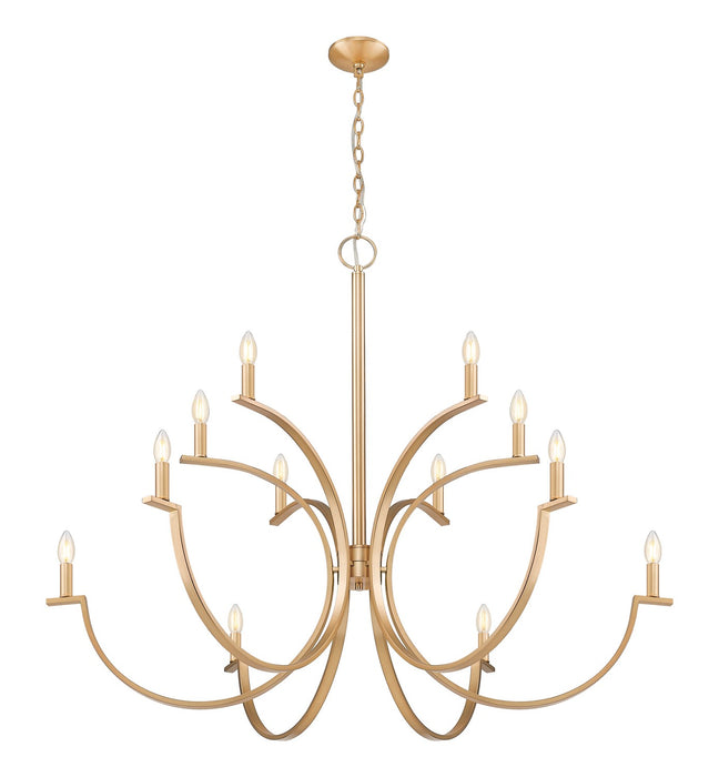 Z-Lite - 2016-12MGLD - 12 Light Chandelier - Cordelia - Modern Gold