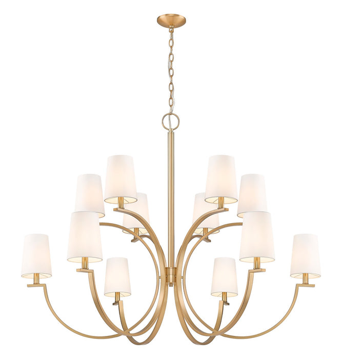 Z-Lite - 2016-12MGLD - 12 Light Chandelier - Cordelia - Modern Gold