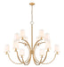 Z-Lite - 2016-12MGLD - 12 Light Chandelier - Cordelia - Modern Gold