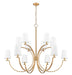 Z-Lite - 2016-12MGLD - 12 Light Chandelier - Cordelia - Modern Gold