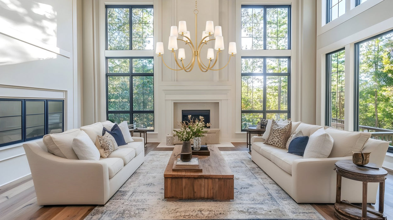 Z-Lite - 2016-12MGLD - 12 Light Chandelier - Cordelia - Modern Gold