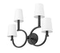 Z-Lite - 2016-4S-MB - Four Light Wall Sconce - Cordelia - Matte Black