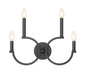Z-Lite - 2016-4S-MB - Four Light Wall Sconce - Cordelia - Matte Black