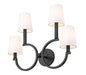 Z-Lite - 2016-4S-MB - Four Light Wall Sconce - Cordelia - Matte Black