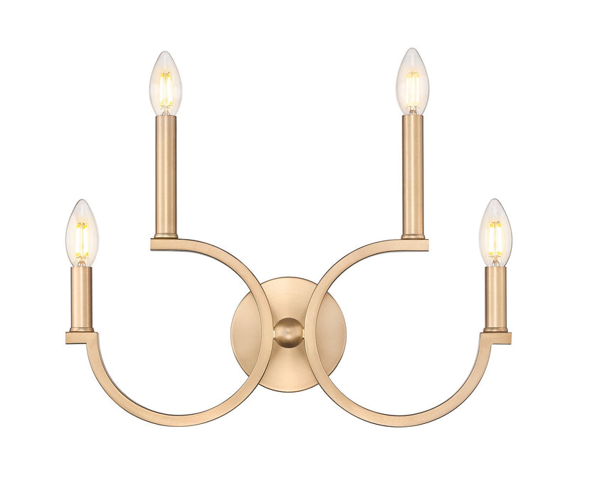 Z-Lite - 2016-4S-MGLD - Four Light Wall Sconce - Cordelia - Modern Gold