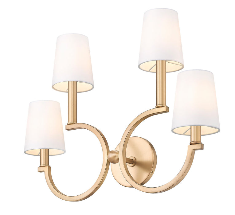 Z-Lite - 2016-4S-MGLD - Four Light Wall Sconce - Cordelia - Modern Gold