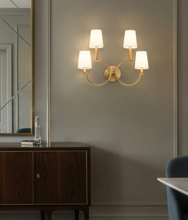 Z-Lite - 2016-4S-MGLD - Four Light Wall Sconce - Cordelia - Modern Gold