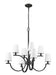 Z-Lite - 2016-8MB - Eight Light Chandelier - Cordelia - Matte Black