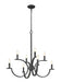 Z-Lite - 2016-8MB - Eight Light Chandelier - Cordelia - Matte Black