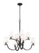 Z-Lite - 2016-8MB - Eight Light Chandelier - Cordelia - Matte Black