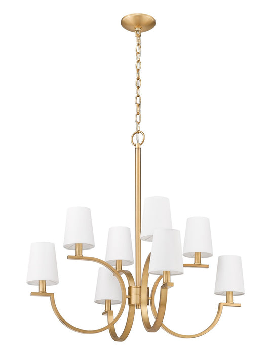 Z-Lite - 2016-8MGLD - Eight Light Chandelier - Cordelia - Modern Gold