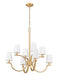 Z-Lite - 2016-8MGLD - Eight Light Chandelier - Cordelia - Modern Gold