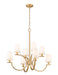 Z-Lite - 2016-8MGLD - Eight Light Chandelier - Cordelia - Modern Gold