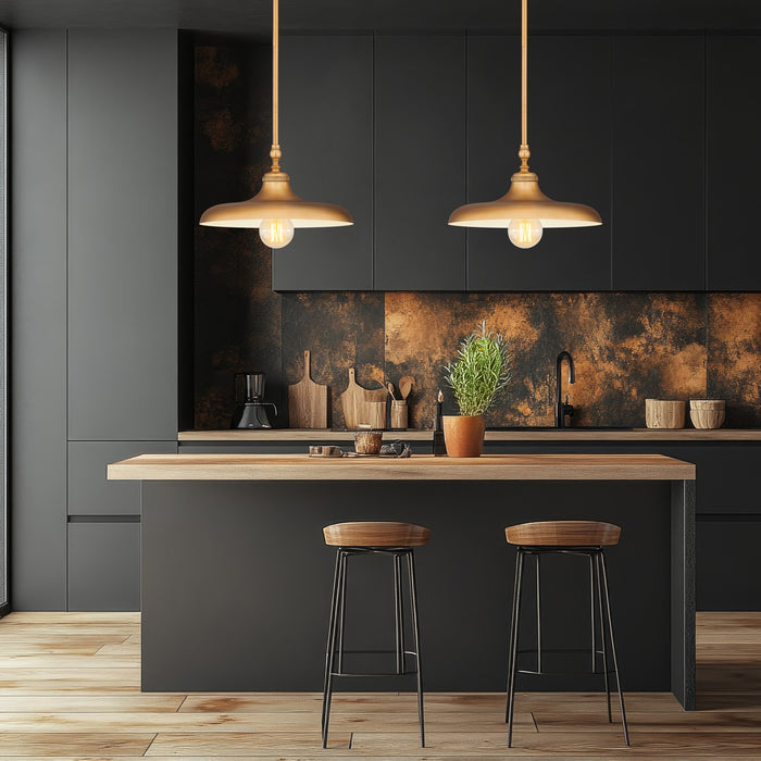 Z-Lite - 2308P14-RB - One Light Pendant - Camden - Rubbed Brass