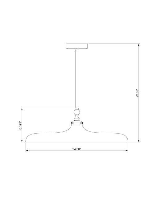 Z-Lite - 2308P24-BN - One Light Pendant - Camden - Brushed Nickel