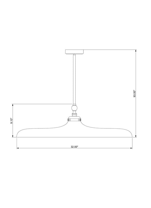 Z-Lite - 2308P32-BN - One Light Pendant - Camden - Brushed Nickel