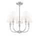 Z-Lite - 3049-18C-BN - Five Light Chandelier - Tova - Brushed Nickel
