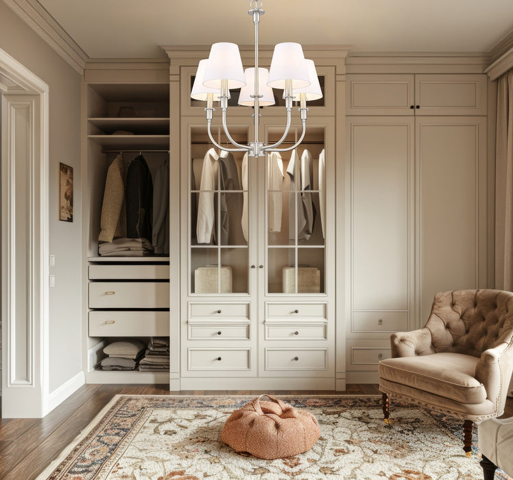 Z-Lite - 3049-18C-BN - Five Light Chandelier - Tova - Brushed Nickel