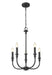 Z-Lite - 3049-18C-MB - Five Light Chandelier - Tova - Matte Black