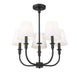 Z-Lite - 3049-18C-MB - Five Light Chandelier - Tova - Matte Black