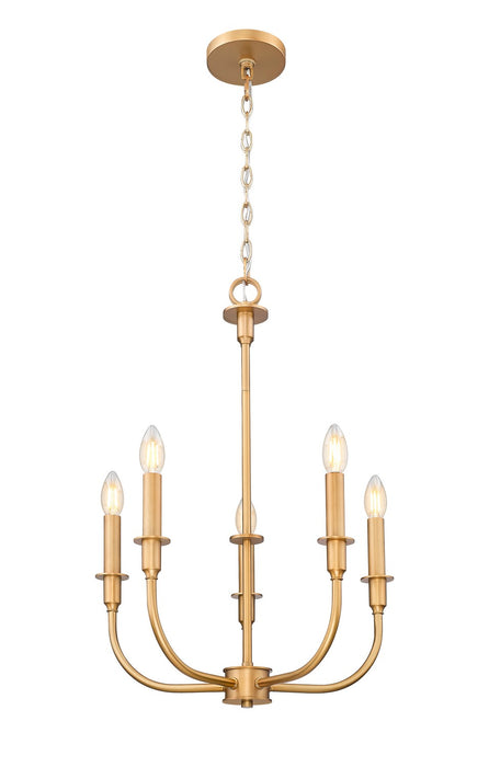 Z-Lite - 3049-18C-RB - Five Light Chandelier - Tova - Rubbed Brass