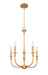 Z-Lite - 3049-18C-RB - Five Light Chandelier - Tova - Rubbed Brass