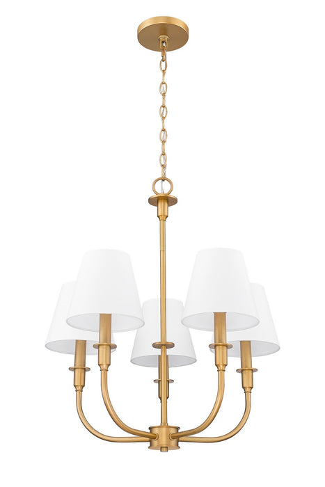 Z-Lite - 3049-18C-RB - Five Light Chandelier - Tova - Rubbed Brass