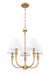 Z-Lite - 3049-18C-RB - Five Light Chandelier - Tova - Rubbed Brass