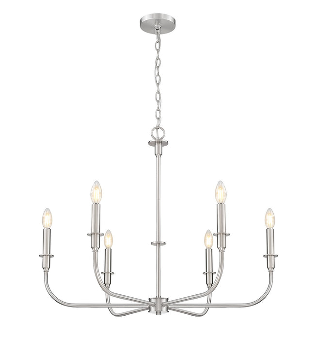 Z-Lite - 3049-32BN - Six Light Chandelier - Tova - Brushed Nickel