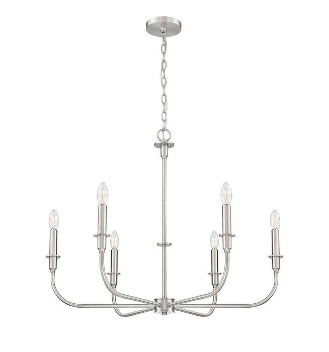 Z-Lite - 3049-32BN - Six Light Chandelier - Tova - Brushed Nickel