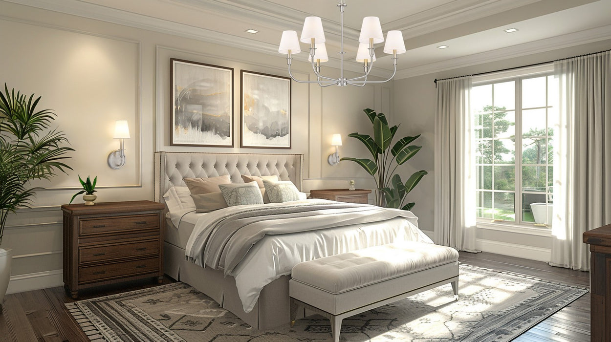 Z-Lite - 3049-32BN - Six Light Chandelier - Tova - Brushed Nickel