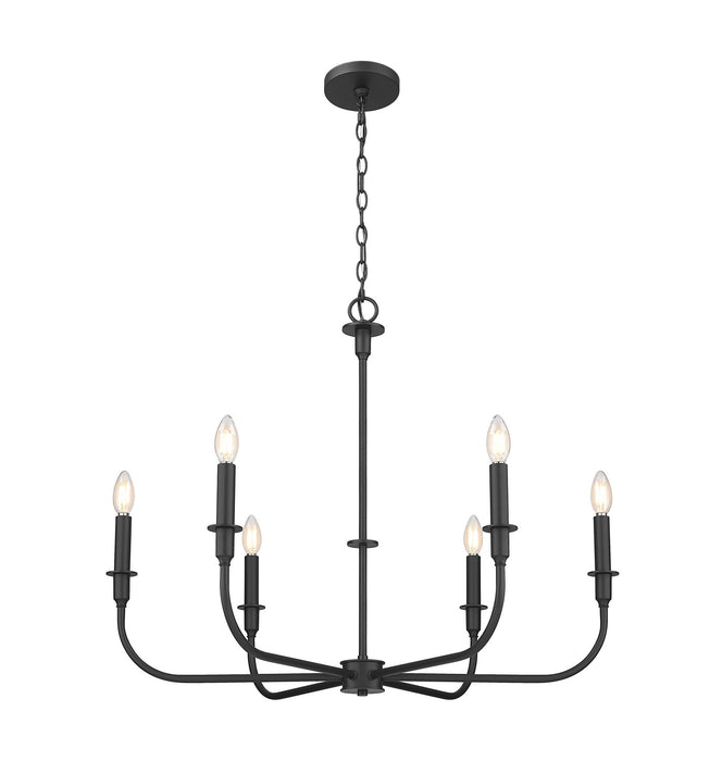 Z-Lite - 3049-32MB - Six Light Chandelier - Tova - Matte Black
