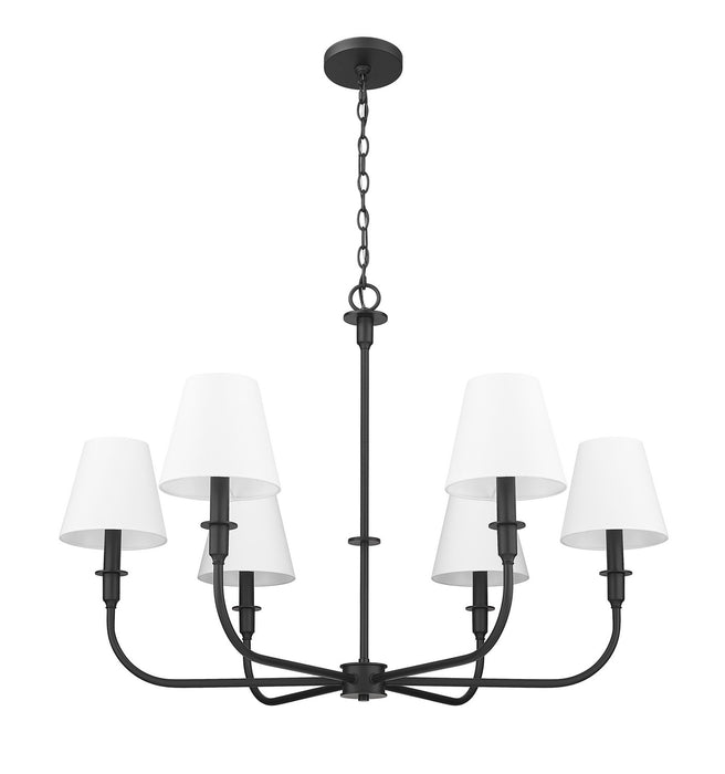 Z-Lite - 3049-32MB - Six Light Chandelier - Tova - Matte Black