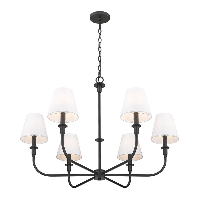 Z-Lite - 3049-32MB - Six Light Chandelier - Tova - Matte Black
