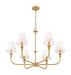 Z-Lite - 3049-32RB - Six Light Chandelier - Tova - Rubbed Brass