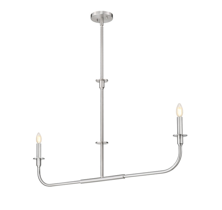 Z-Lite - 3049-42L-BN - Two Light Linear Chandelier - Tova - Brushed Nickel