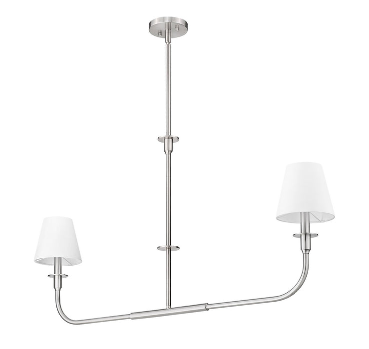 Z-Lite - 3049-42L-BN - Two Light Linear Chandelier - Tova - Brushed Nickel