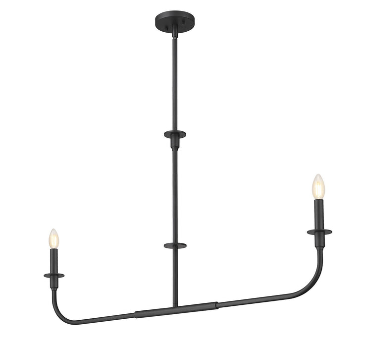 Z-Lite - 3049-42L-MB - Two Light Linear Chandelier - Tova - Matte Black
