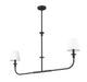 Z-Lite - 3049-42L-MB - Two Light Linear Chandelier - Tova - Matte Black
