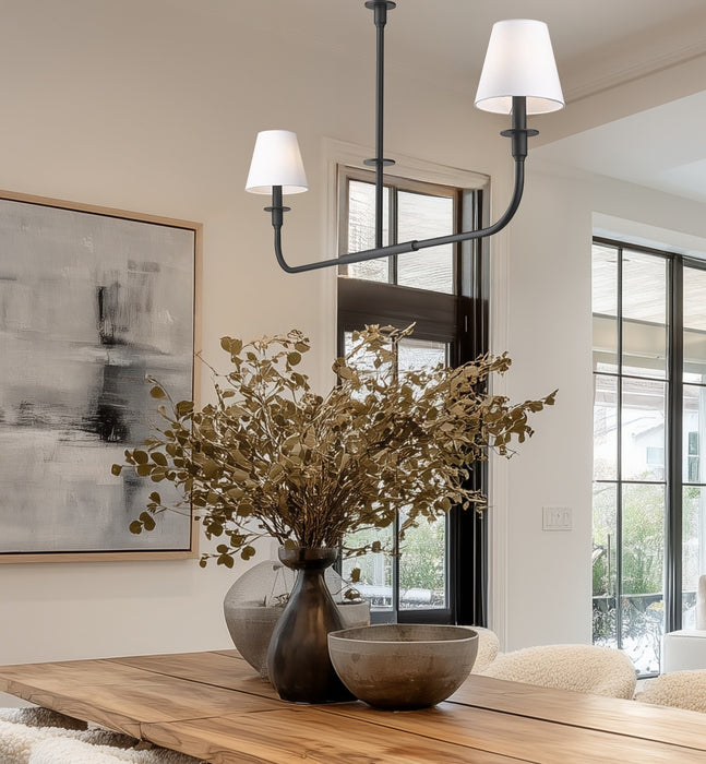 Z-Lite - 3049-42L-MB - Two Light Linear Chandelier - Tova - Matte Black