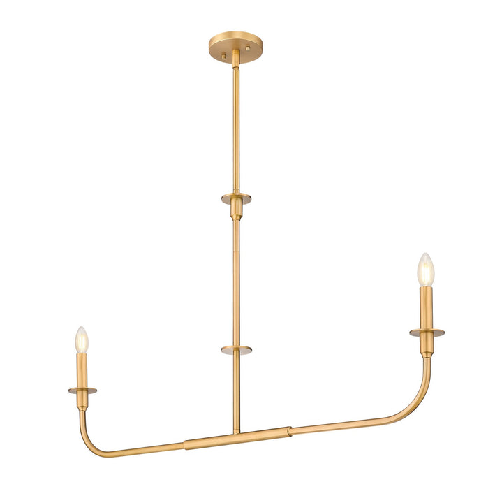 Z-Lite - 3049-42L-RB - Two Light Linear Chandelier - Tova - Rubbed Brass
