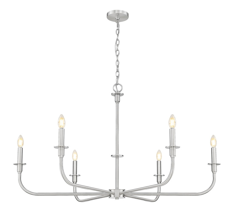 Z-Lite - 3049-45BN - Six Light Chandelier - Tova - Brushed Nickel