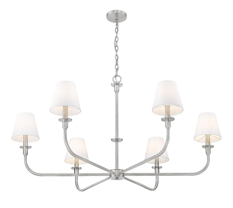 Z-Lite - 3049-45BN - Six Light Chandelier - Tova - Brushed Nickel