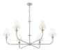 Z-Lite - 3049-45BN - Six Light Chandelier - Tova - Brushed Nickel