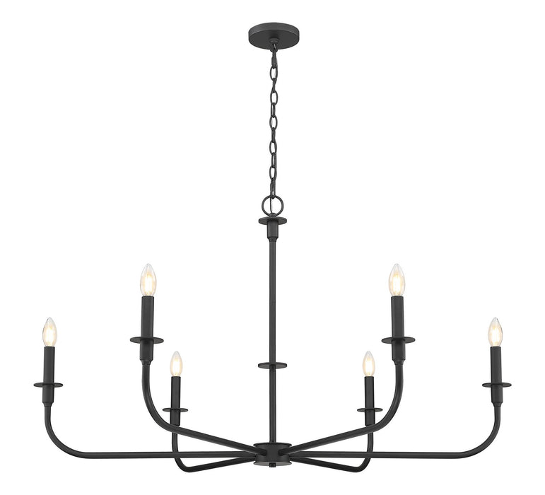 Z-Lite - 3049-45MB - Six Light Chandelier - Tova - Matte Black